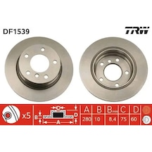 Bmw 316i E36 Arka Fren Diski 1991-1998 Trw Df1539 2adettir