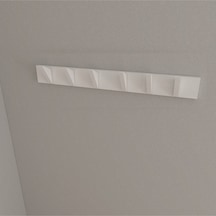 Hepsi3boyutlu Modern Duvar & Kapı Kanca Askılık - 6 Adet Beyaz Kanca Askılık - Model No : 5 Beyaz