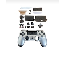 Playstation 4 Uyumlu Kasa Joystick V1 Full Kasa Tuş Takımı Silver