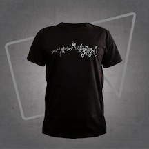 Herşey Nota Senfoni Siyah Tshirt Unisex 001