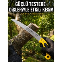 Bahçe Bıçkısı Keskin Çelik Diş Yapısıyla Pratik Kesim Sarı