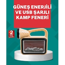 Alev Efektli Güneş Enerjili Lamba Su Geçirmez Bej 52519962