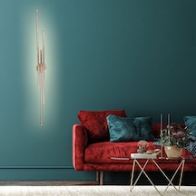 Dekoratif Üçlü Led Aplik Beyaz Renkli 106 Cm Gün Işığı Beyaz