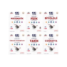 Limit 2027 11. Sınıf Matematik + Fizik + Biyoloji + Türk Dili Ve Edebiyatı + Tarih + Coğrafya Soru Bankası Seti 6 Kitap Maarif Model
