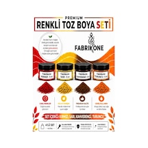 4'lü Set Premium Parafin Soya Wax Toz Mum Boyası Hobi Seti - 5 Cc Kırmızı, Sarı, Kahverengi, Turuncu Bkfab4ksrkht5g Karışık
