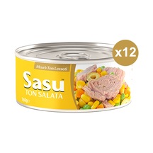 Sasu Mısırlı Ton Salata İri Parça 12 x 160 G