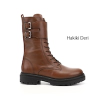 Gönderi(R) Gönderi R Taba Antik Fermuarlı Hakiki Deri Postal Bot Taba