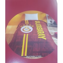 Taç Lisanslı Galatsaray 5 Yıldız Tek Kişilik Battaniye Çok Renkli