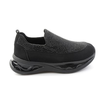 Bambi Siyah Taşlı Kadın Sneaker K01228092220 Taş