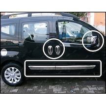 Citroen Nemo 3'Lü Krom Set Yan Kapı Çıtası Kapı Kolu Ayna Kapağı N11.1151
