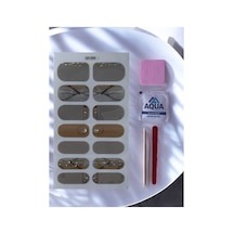 Jelüx Palette Pastel Renkli Yapışkan Tam Kaplama Jel Tırnak Seti Bakım Kiti İle 5 Boy 14 Adet 13743854