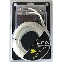 Qline 5 Metre Rca Kablo %100 Bakır