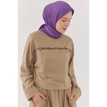 Mirsoy Scarf Piliseli Eşarp - Mor Mor