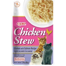 3 Adet Ciao Chicken Stew Tavuk Güveç Ve Somonlu Pate 40 Gr