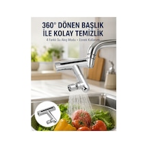8753tknd 360 Dönüşlü Su Akışı Başlığı 4'ü 1 Arada Kullanım Yeni Nesil 893hmng Çok Renkli