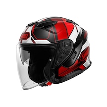 Shoei J-cruise 3 Whizzy Kask Kırmızı - Siyah - Beyaz