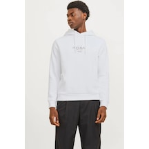 Jack & Jones Jprblaharold Kapüşonlu Erkek Sweat 12271193 BEYAZ Jack & Jones Jprblaharold Kapüşonlu Erkek Sweat 12271193 BEYAZ
