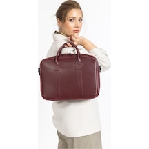 Mussen Arvion - Organizer Laptop Çantası Macbook Neo Air, Pro - Laptop Çantası 13", 13.3", 13.6" Ve 14" İnç Bordo Nova Bordo Nova