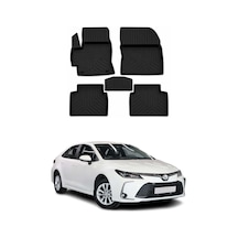 Toyota Corolla 12 2019-2026 Uyumlu 4d Havuzlu Paspas Kauçuk Siyah 5 Parça