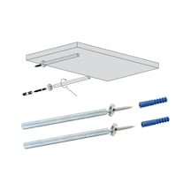 Nsp Gizli Raf Tutucu 10Cm 1 Çift