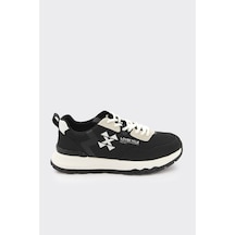 Derinet Bağcıklı Erkek Sneaker Siyah Siyah