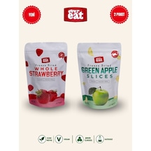 Evereat Çilek-elma Freeze Dry Meyve Cipsi 2'li Paket Doğal Sağlıklı Atıştırmalık 1 Adet