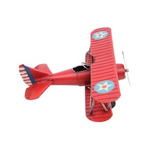 Dekoratif Metal Uçak Çift Kanatlı 0710e-666r Model