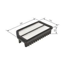 Bosch  Hava Fıltresı I30 1 6 Crdı 12 Ceed 1 6 Crdı 12 F026400445 769488862141