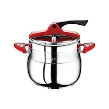 Oms Klasik Düdüklü Tencere 9 Litre Güveç Model Kırmızı