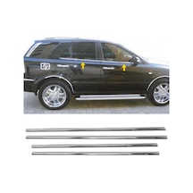 Kıa Sorento 2002-2009 Cam Çıtası Paslanmaz Çelik Krom 4 Prç