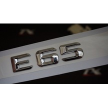 E65 Bagaj Krom Metal 3M 3D Yazı Logo