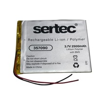 Tedar Sertec 357090 3.7v 2500 Mah Li-polymer Pil Devreli/1.5a Najmaddin