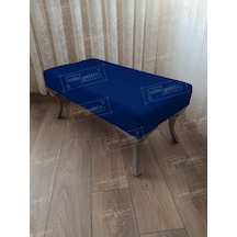 Ayak Ucu Kapı Önü Antre Düz Bench Puf Orta Sehpa Gümüş Ayak Laci