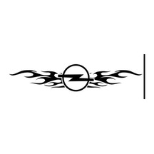 Opel Alev Desenli Sticker Yapıştırma Etiket Modifiye 30Cm