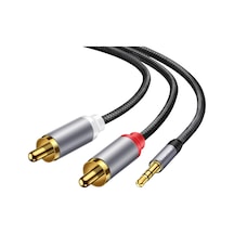 3.5mm Aux Jack To Rca Hi-fi Ses Kablosu 5 Metre Belirtilmemiş