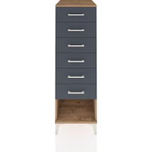 Kronos Dolap 6 Çekmeceli 44x59x134 Çam-antrasit Çam