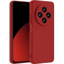 Xiaomi Redmi 14c Uyumlu Kılıf Nano İçi Kadife Silikon - Kırmızı