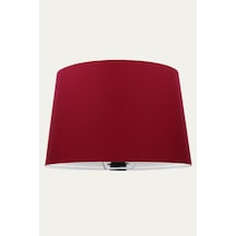Bordo Konik Başlık Abajur Şapka Kumaş Çap 35 Cm A880 Bordo