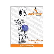 Astronot Charm / Gümüş Kaplama