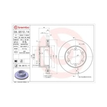 Mercedes Sprinter 515 Cdi Arka Fren Diski 2010-2013 Brembo 09951014 2adettir