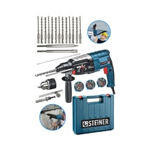 Steiner Heavy Duty Profesyonel Kırıcı Delici Darbeli Matkap +15 Adet Uç + Mandren