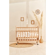 Soley Boho Bebek Yatak Koruyucusu 35x210 Kiremit