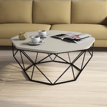 Variant Diamond Metal Orta Sehpa - Krem Variant Diamond Metal Orta Sehpa - Krem