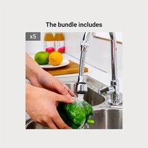 Honeybeeshop 1 Adet 360 Derece Döner Universal Musluk Başlığı Su Tasarrufu Duş Uzatma Ağzı Filtre