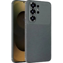 Samsung Galaxy Uyumlu  S26 Ultra Auto Focus Karbon Kapak Gri