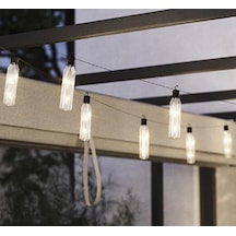 9 Adet Solar LED Şişe Sarkıt Işık Güneş Enerjili Bahçe Balkon Teras Çardak Dekoratif Aydınlatma Lambası IP44