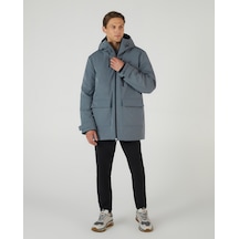Skechers M Outerwear Coated Jacket Erkek Gri Mont S242049-003 Gri
