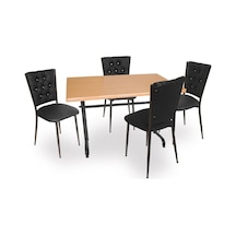 Beymobilya Bahçe Ve Balkon Masa Takımı Valerya Werzalit - Kapitoneli (80X120 (535600890) Açık kahverengi