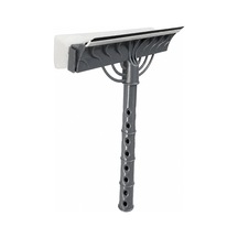 Çift Taraflı Süngerli Cam Sil Aparatı 22 Cm Çekçekli Temizlik Aleti Ergonomik Saplı Pencere Duşakabin Ayna Araç Camı Fayans Mermer Parlak Yüzeyler İçin İz Bırakmayan Pratik Silme Ekipmanı Çok Renkli