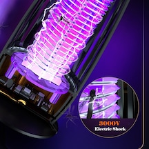 Vkemall Usb Şarjlı 4000mah Sessiz Elektronik Moskito Öldürücü Işık, Isı Işık Küçük Gece Lambası, Asma Dizaynı Ve Temizlik Fırçası İle Beyaz